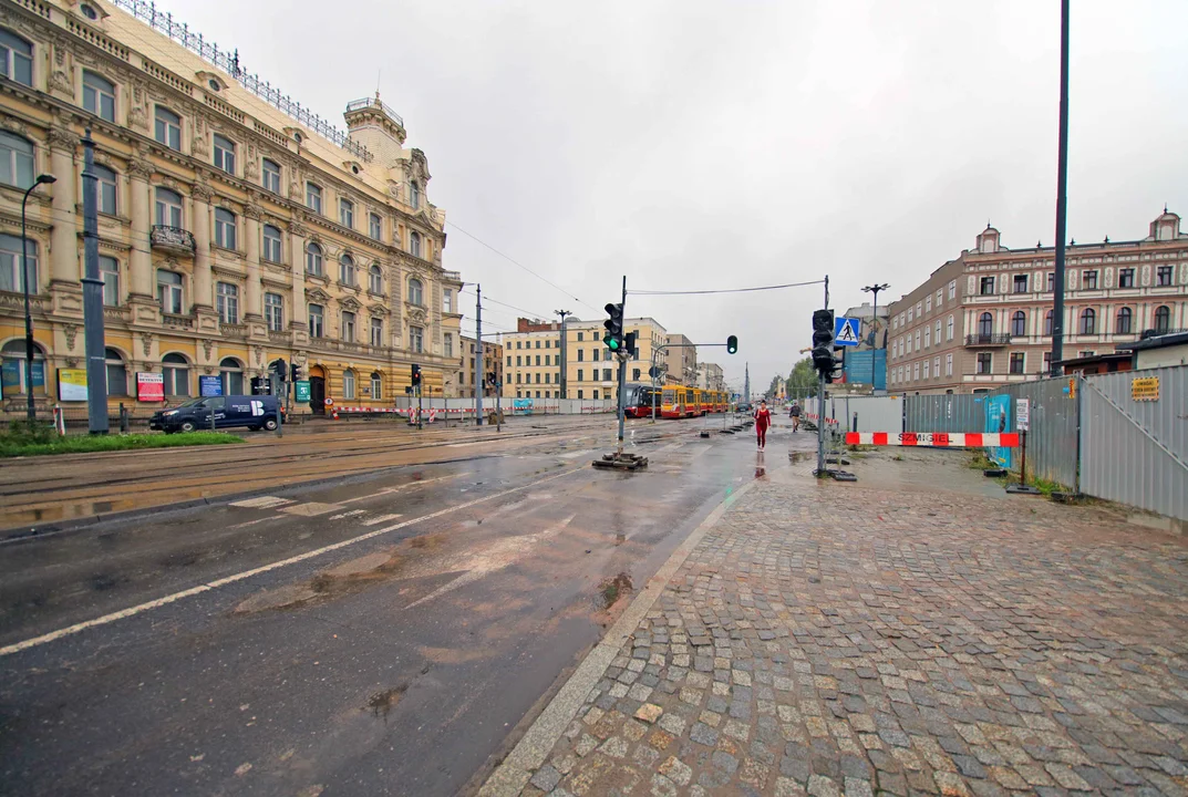 Skrzyżowanie al. Kościuszki i ul. Zielonej do zamknięcia