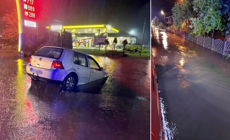 Gmina Rusiec pod wodą. Zalane fabryka, komisariat i urząd [FOTO] - Zdjęcie główne