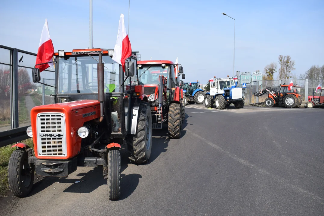 Protest rolników w Łódzkiem