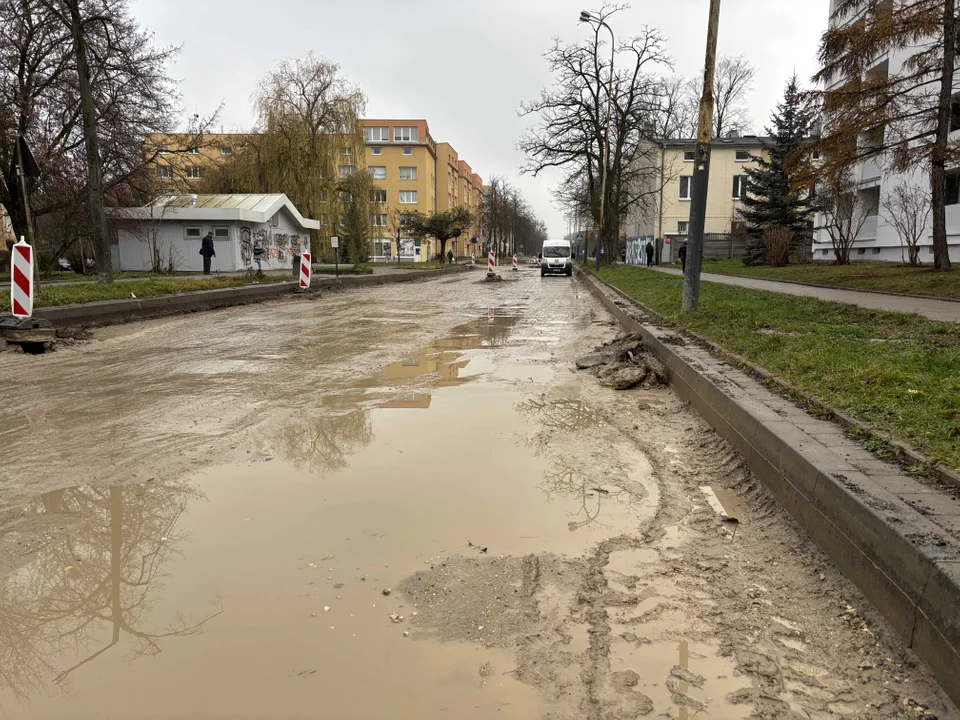 Remont ulicy Boya-Żeleńskiego w Łodzi