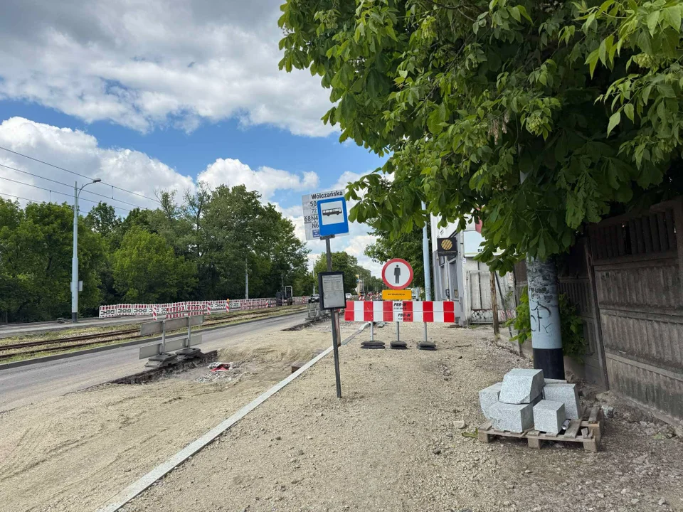 Remont ul. Pabianickiej w Łodzi