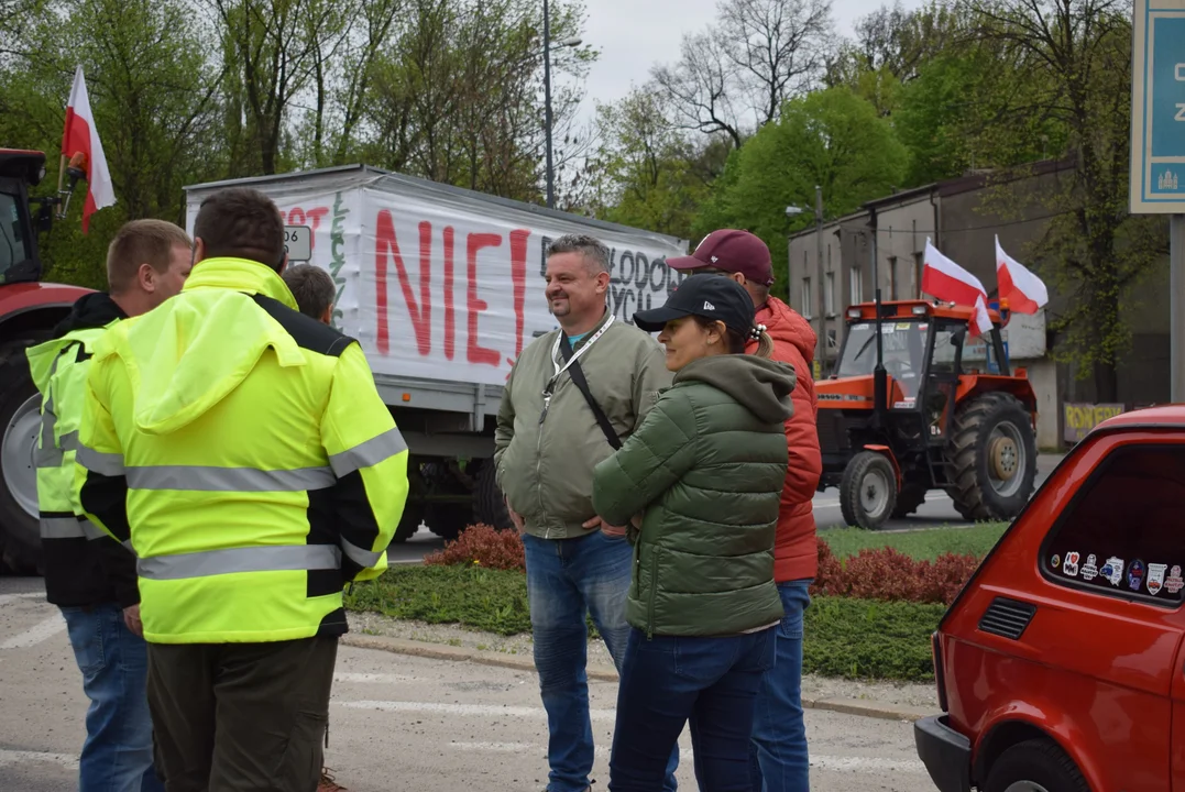 Rolnicy protestują w Zgierzu