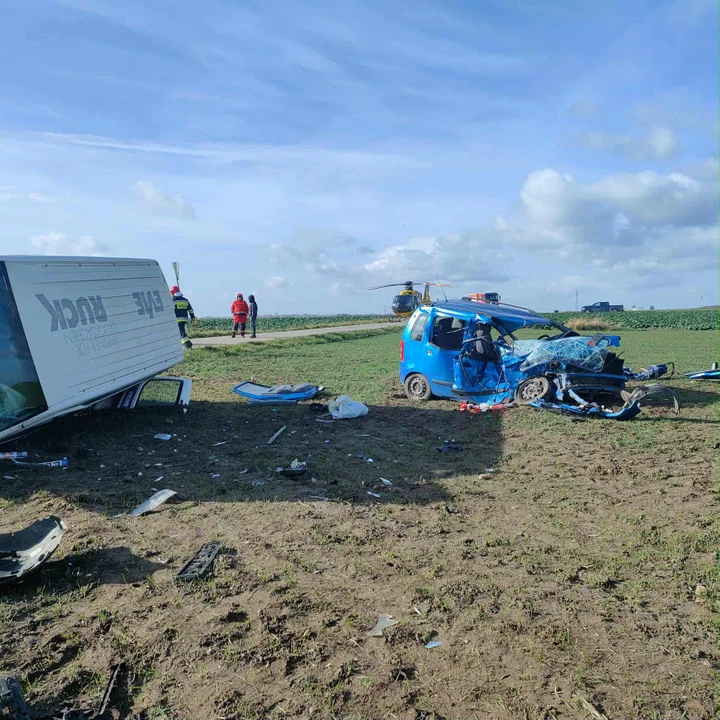 Wypadek w powiecie brzezińskim