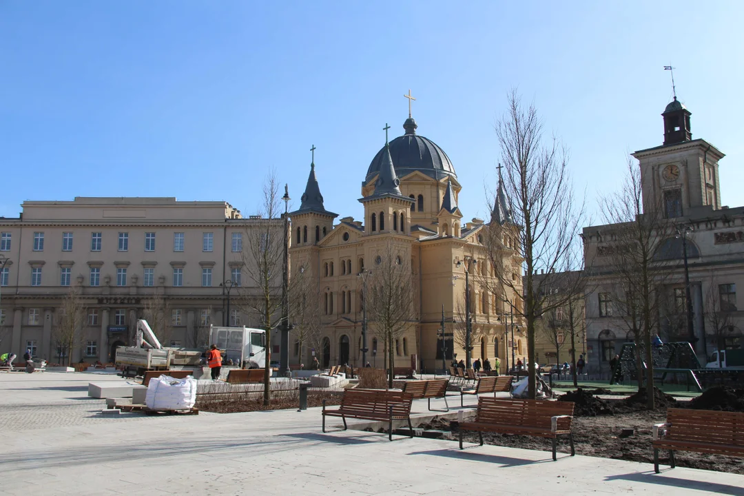 Tak wygląda plac Wolności w Łodzi na kilka dni przed oficjalnym otwarciem