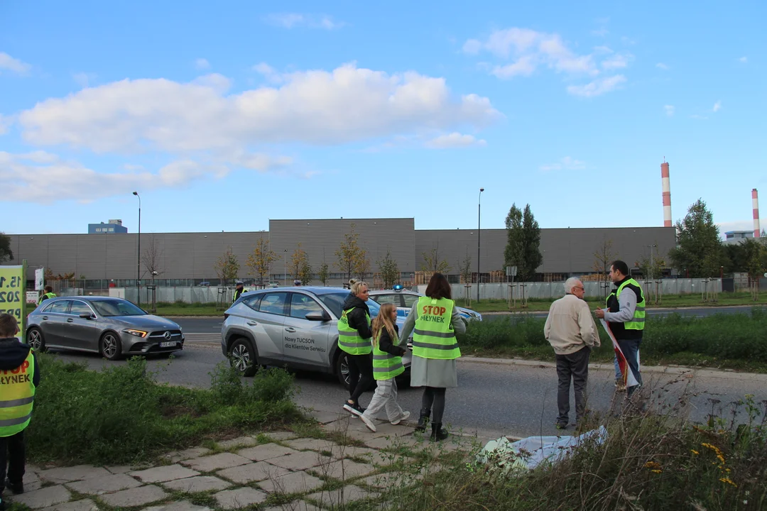 Protest mieszkańców Młynka - 15.10.2024 r.