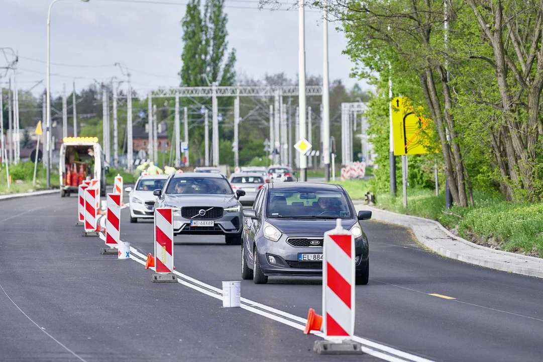 Ulica Maratońska w Łodzi - koniec remontu od Waltera-Janke do dw. Łódź Kaliska