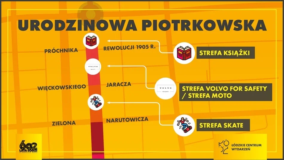 602. urodziny Łodzi przy ul. Piotrkowskiej