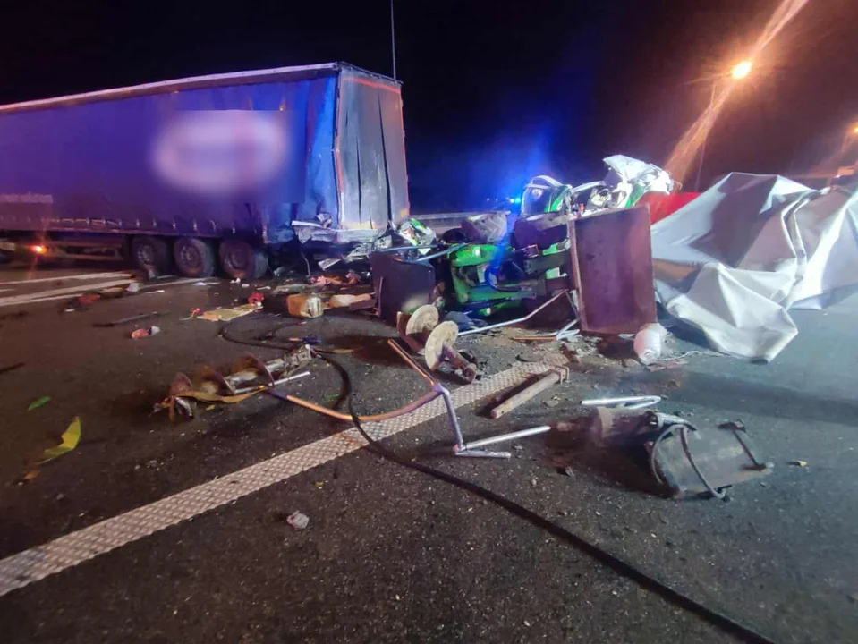 Śmiertelny wypadek na A1 w gminie Stryków