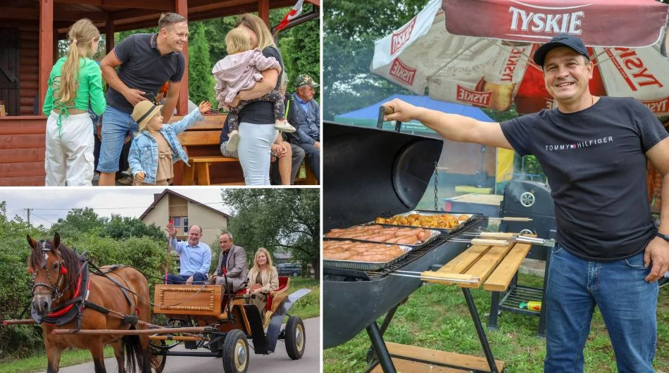 Wielkie grillowanie, zabawy dla dzieci i… wójt jeżdżący bryczką. Mieszkańcy bawili się na pikniku [FOTO] - Zdjęcie główne