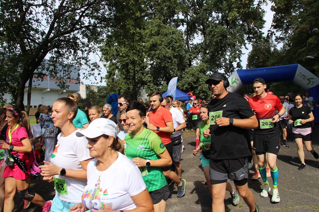 Bieg "Szczęśliwa 13" w parku Baden-Powella w Łodzi