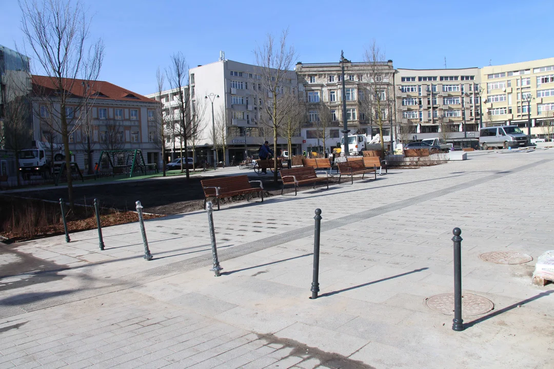 Tak wygląda plac Wolności w Łodzi na kilka dni przed oficjalnym otwarciem