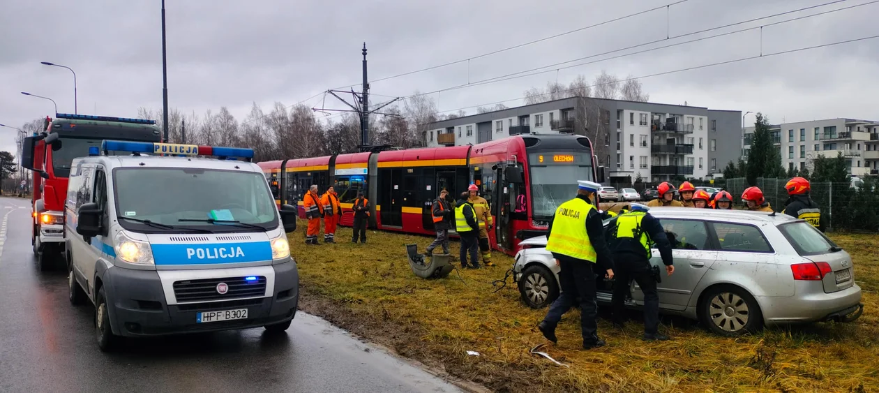 Wypadek na al. Hetmańskiej w Łodzi