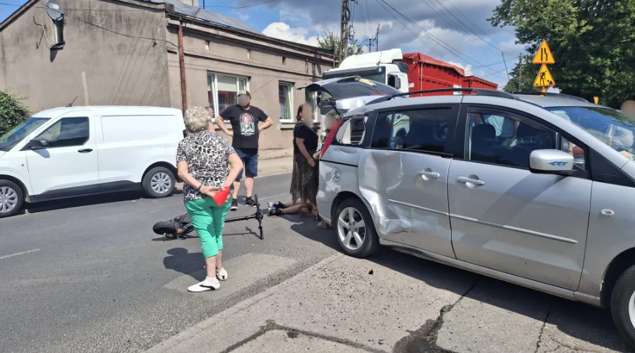 Wypadek hulajnogisty Piotrków