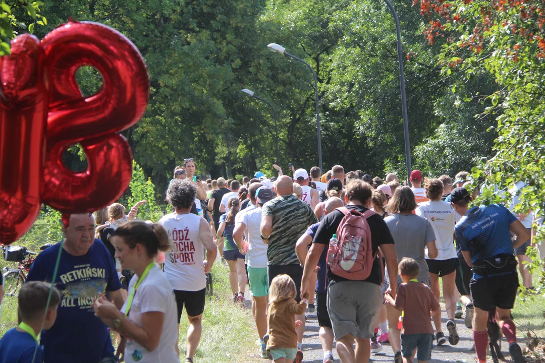 Bieg "Szczęśliwa 13" w parku Baden-Powella w Łodzi