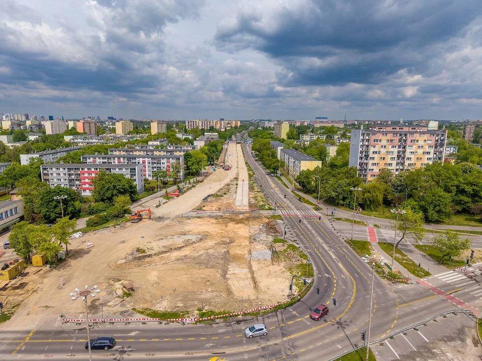 Remont al. Śmigłego-Rydza w Łodzi