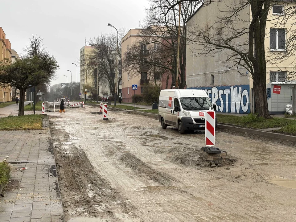 Remont ulicy Boya-Żeleńskiego w Łodzi