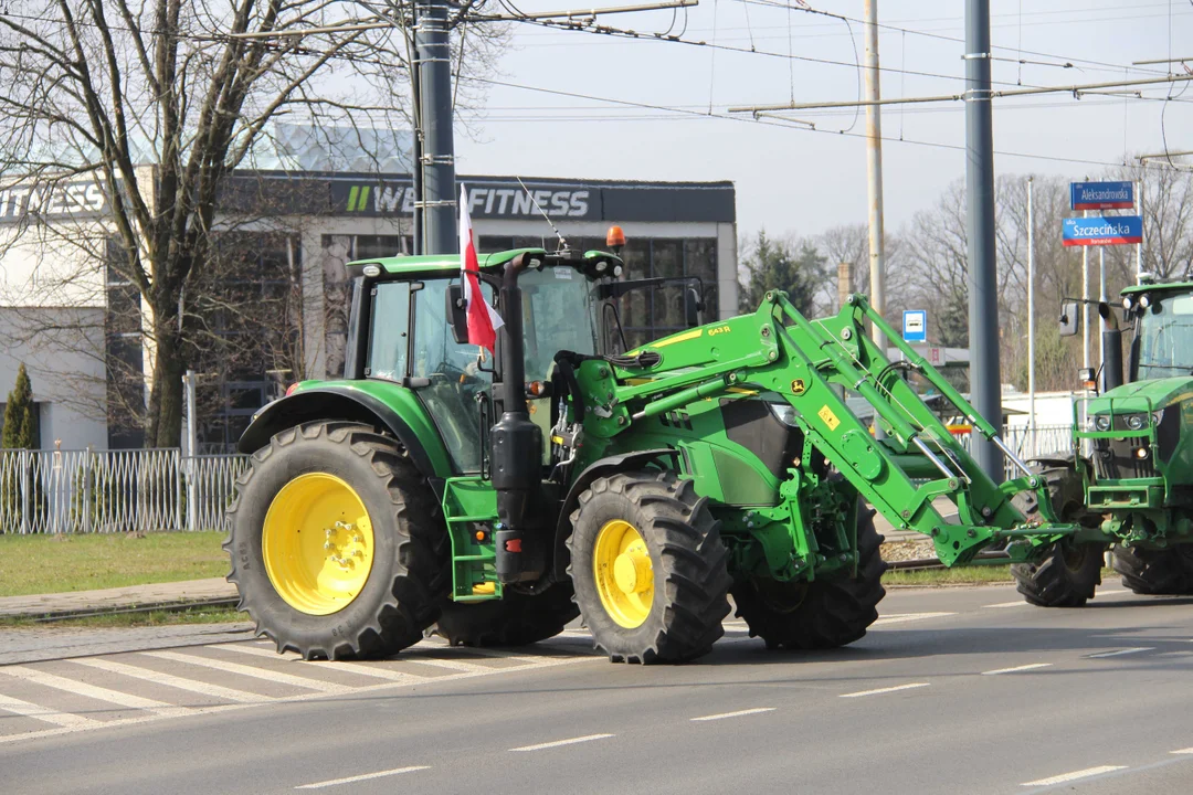 Protest rolników w Łódzkiem