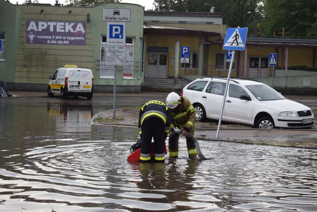 Zalane ulice w Zgierzu