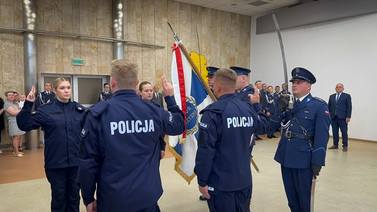 Nowi policjanci w KWP w Łodzi