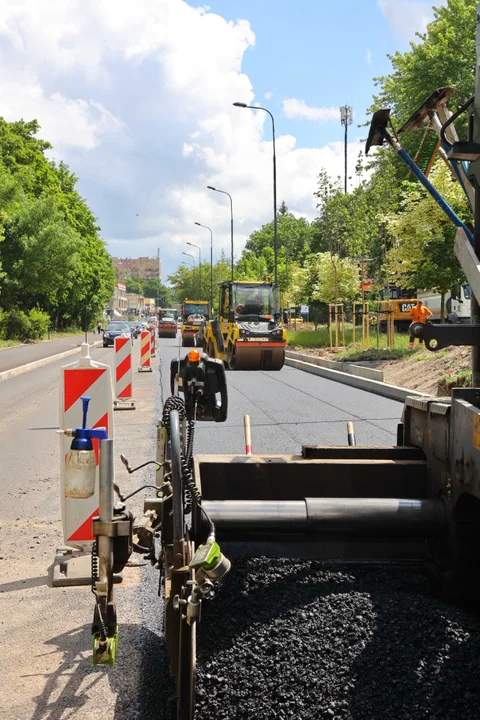 Trwa remont ulicy Lutomierskiej w Łodzi - stan na czerwiec 2024 r.