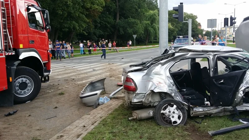 Wypadek w Elblągu