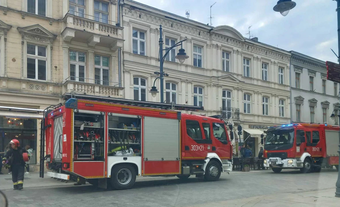 Pożar w restauracji przy Piotrkowskiej