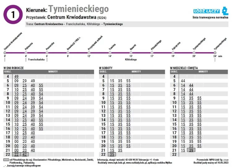 Już jutro powrót tramwajów na zamknięty odcinek Kilińskiego