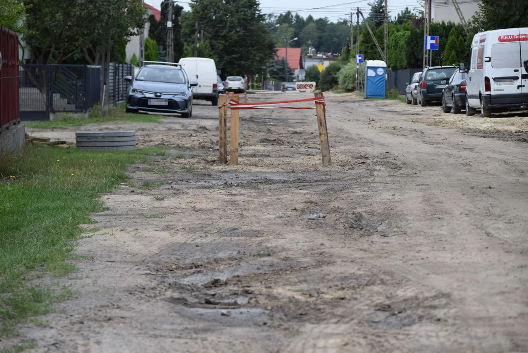 Ulica Żytnia po ulewnych deszczach