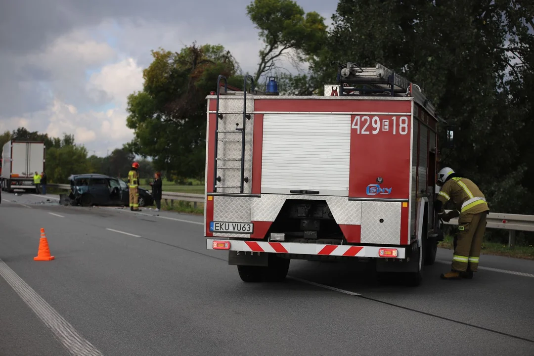 Wypadek na DK 92 w miejscowości Wojszyce