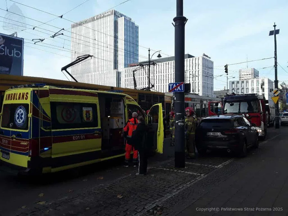 Zderzenie tramwajów na Piotrkowskiej