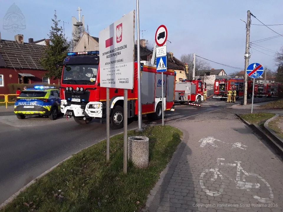 pożar Piotrków pustostan