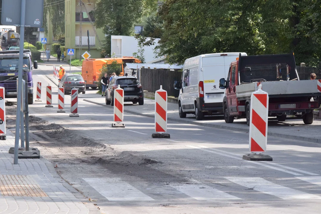 Wymiana nawierzchni na ulicy Rembowskiego