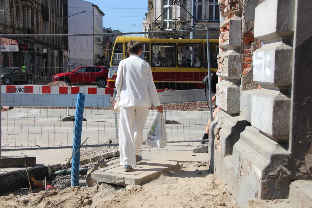 Tak wygląda wyjścoie z kiosku przy ul. Legionów w Łodzi