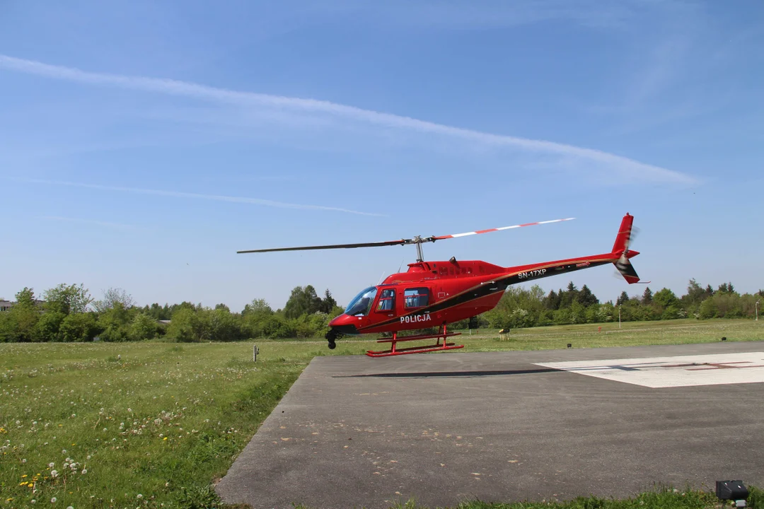 Policyjna akcja "Majówka 2024" - nad Łodzią pojawił się helikopter