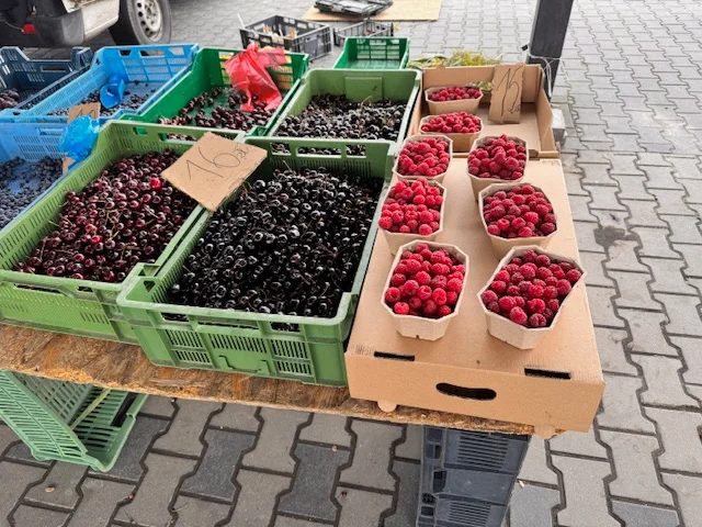 Owoce na zgierskim targu
