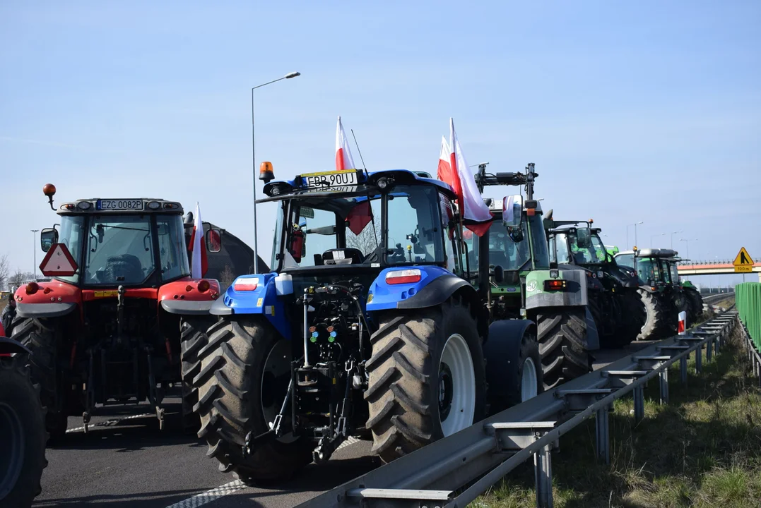 Protest rolników w Łódzkiem