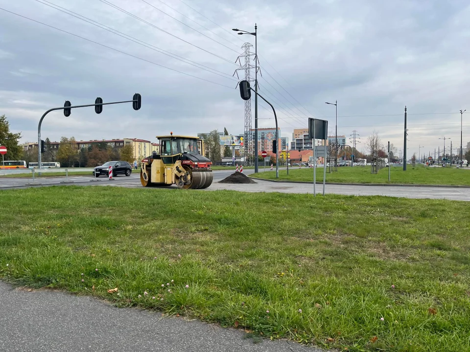 W Łodzi rozpoczął się kolejny remont - tym razem ronda inwalidów