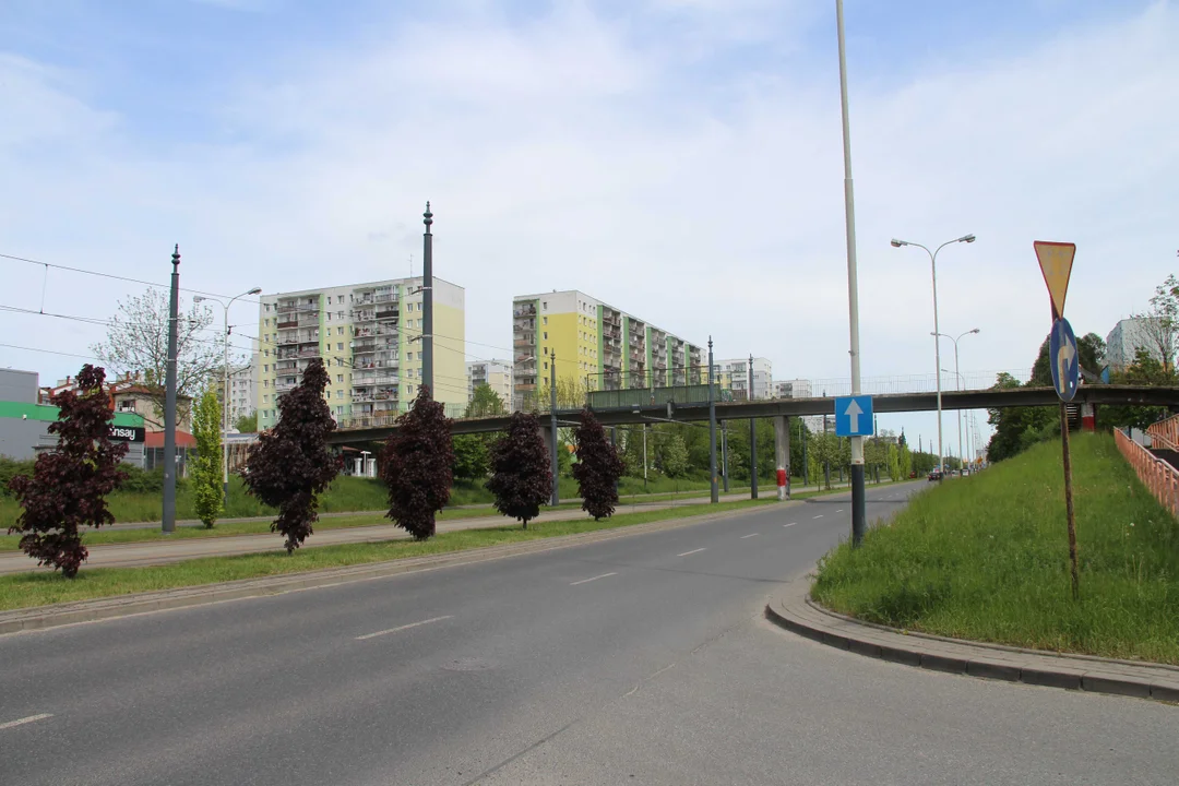 Kładki nad al. Wyszyńskiego w Łodzi do rozbiórki