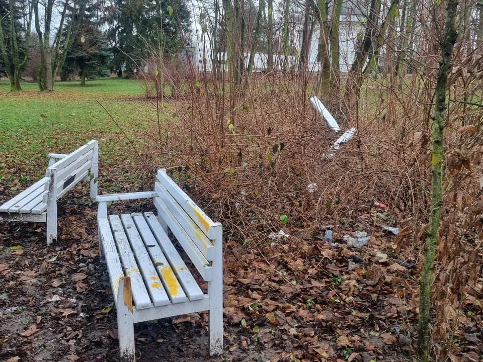 W Parku Wiosny Ludów wandale narobili strat na niemal 10 tys. zł