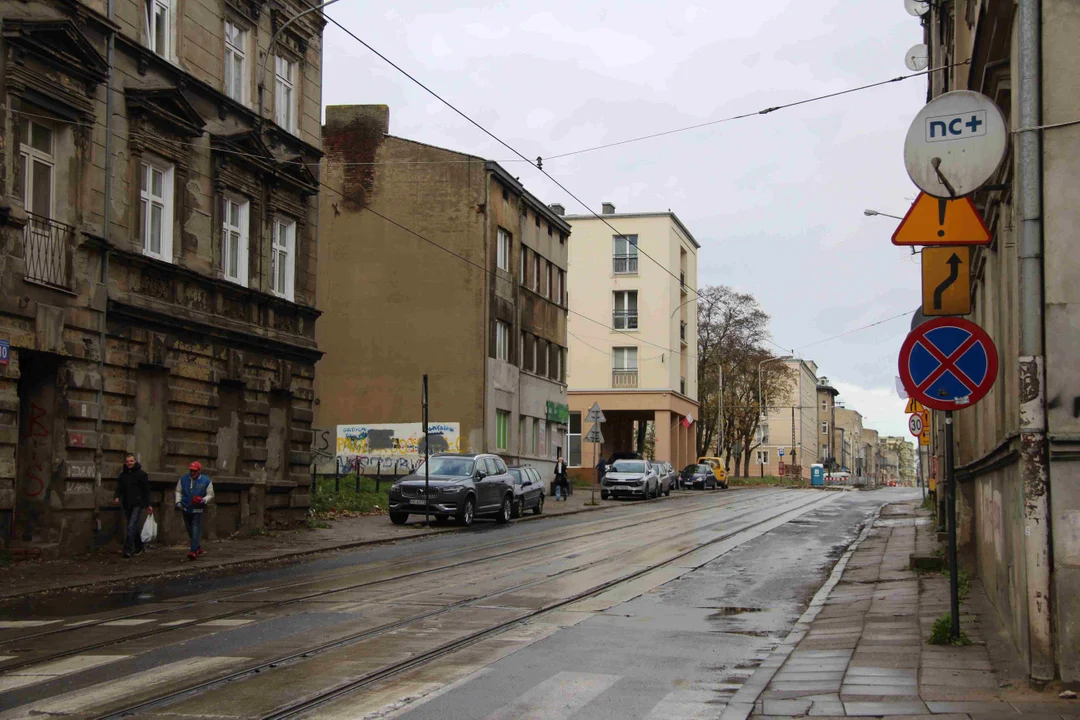 Ulica Franciszkańska w Łodzi do remontu