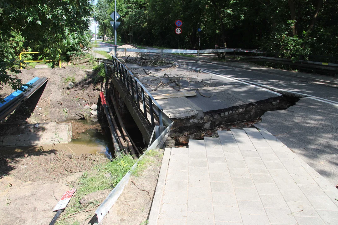 Co dalej z zawalonym mostem nad rzeką Bałutką?