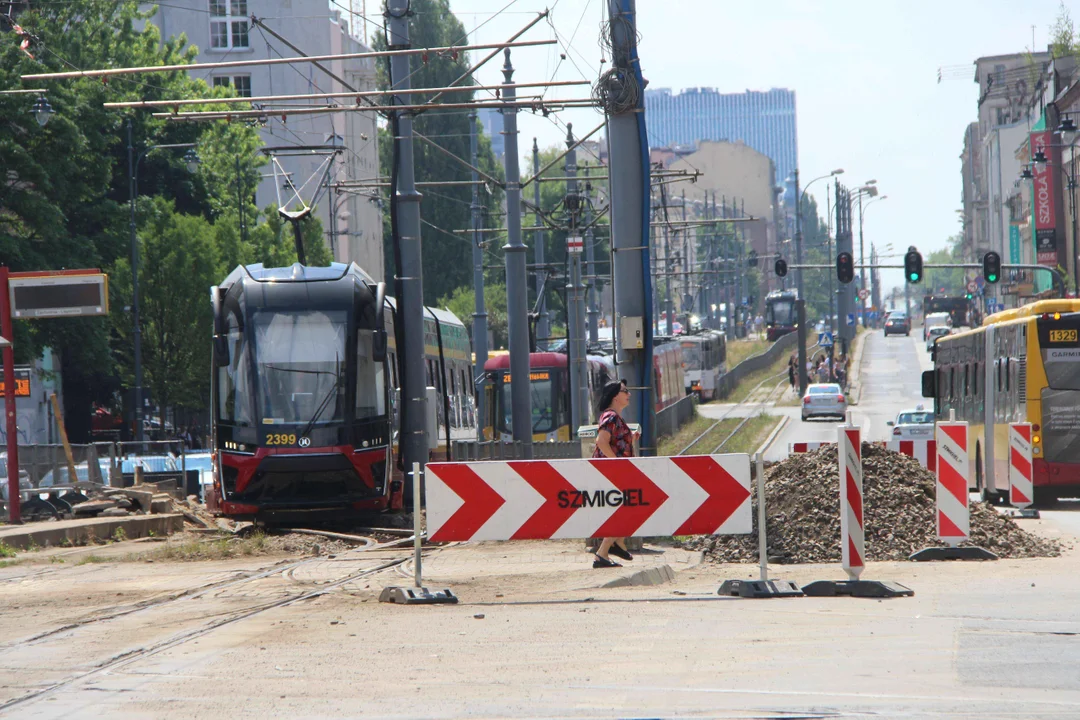 Utrudnienia po wykolejeniu tramwaju w Łodzi