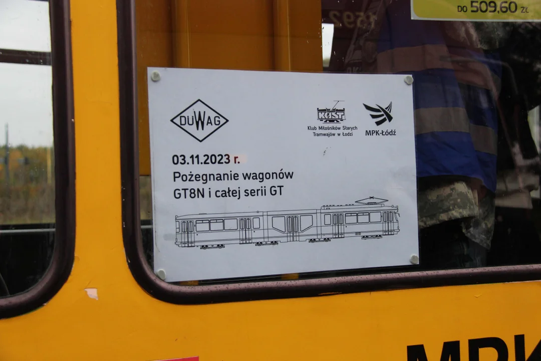 Pożegnanie tramwajów GT8N w MPK Łódź