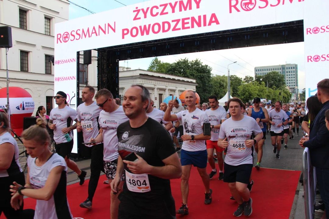 21. Bieg Ulicą Piotrkowską Rossmann Run w Łodzi