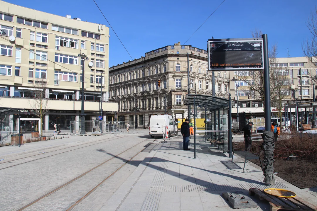 Tak wygląda plac Wolności w Łodzi na kilka dni przed oficjalnym otwarciem