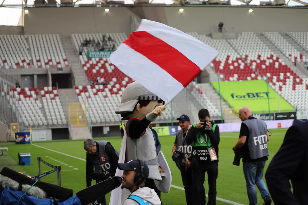 Kibice ŁKS-u Łódź podczas meczu z Wartą Poznań