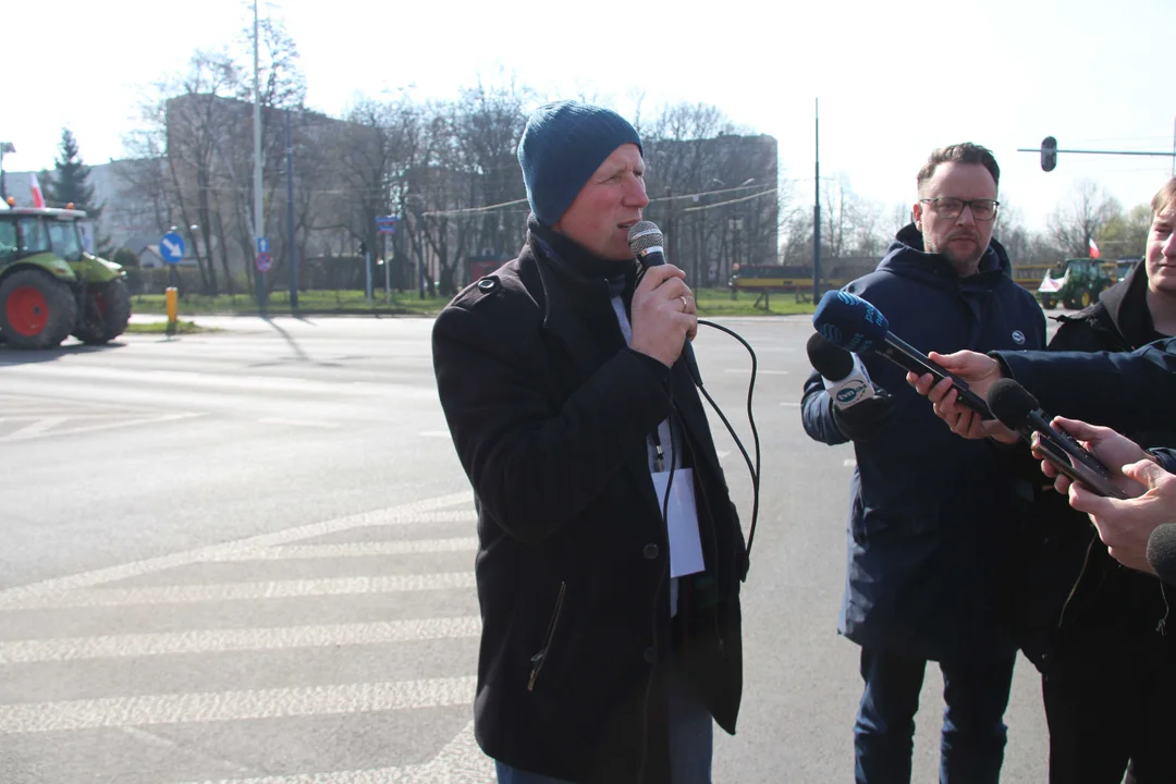 Protest rolników w Łódzkiem