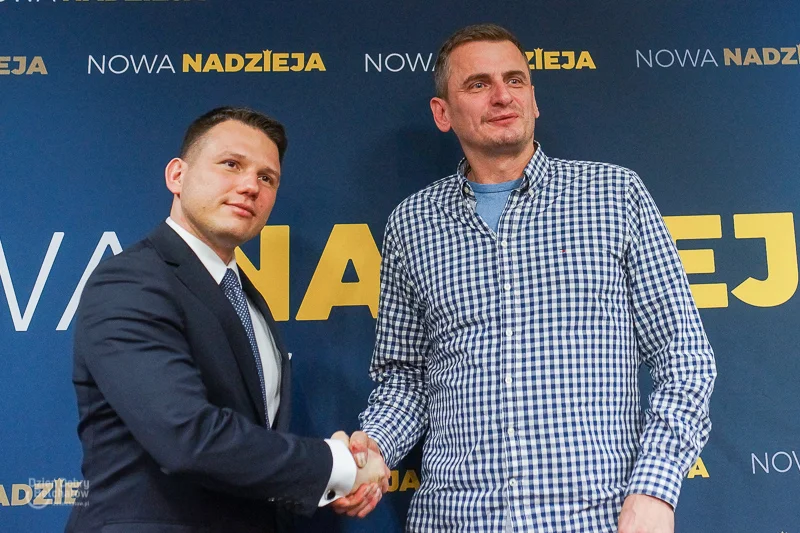 Sławomir Mentzen na spotkaniu w hotelu Wodnik