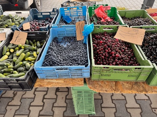 Owoce na zgierskim targu