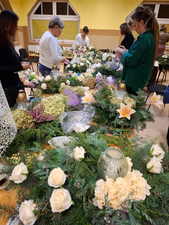 Warsztaty florystyczne w Gminnym Ośrodku Kultury w Piątku